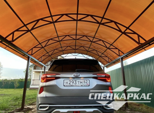 Навес для одной машины на дачу №26 - фото 1224